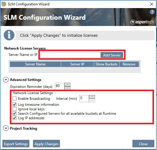 Configuration Wizard